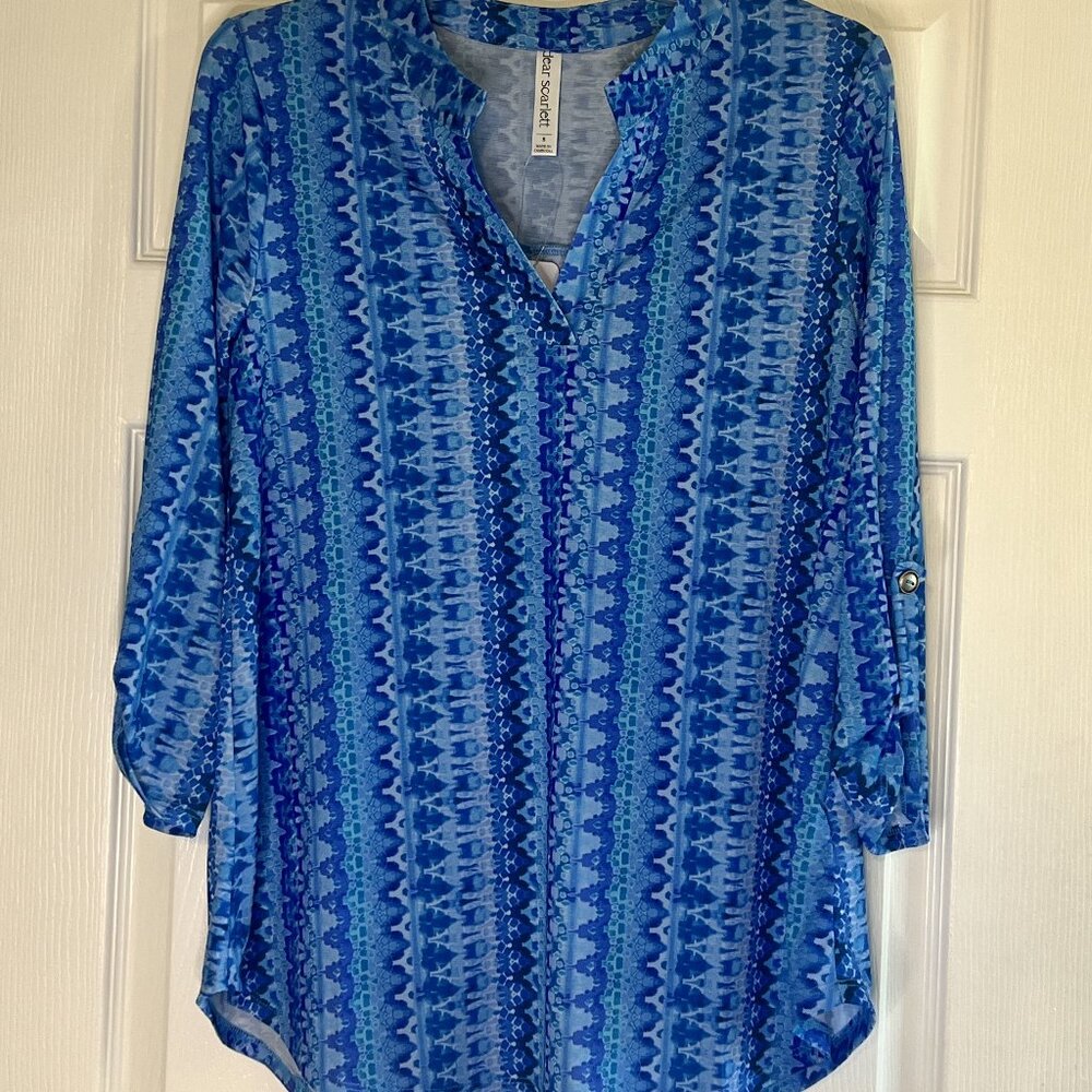 Dear Scarlett Blue Top - Women’s Size Small - Style LIZ-C0169